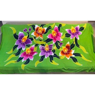 Hot Sale Rayon Sarong Hand Painted Floral Design